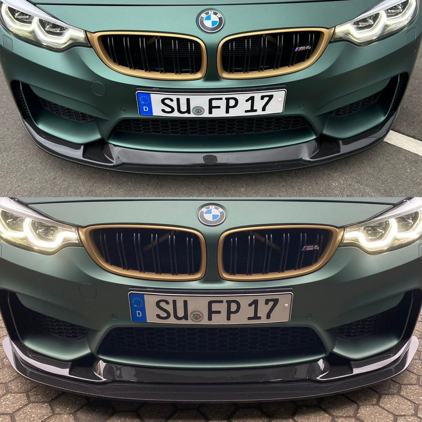 Alpha-N Carbon Frontspoiler Alpha-GP met Verstelbare Splitter voor BMW M3 F80 & M4 F82/F83