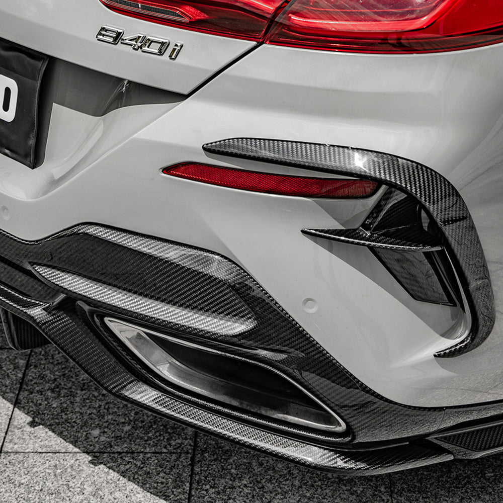 SOOQOO Carbon Diffuser voor BMW 8 Serie Gran Coupe G16