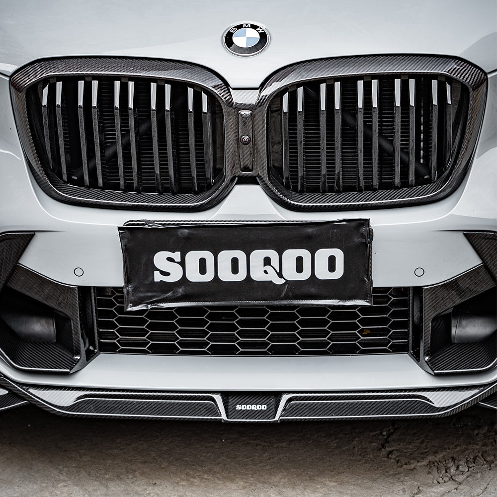 SOOQOO V1 Carbon Front Splitter voor BMW X3 M F97 (LCI)