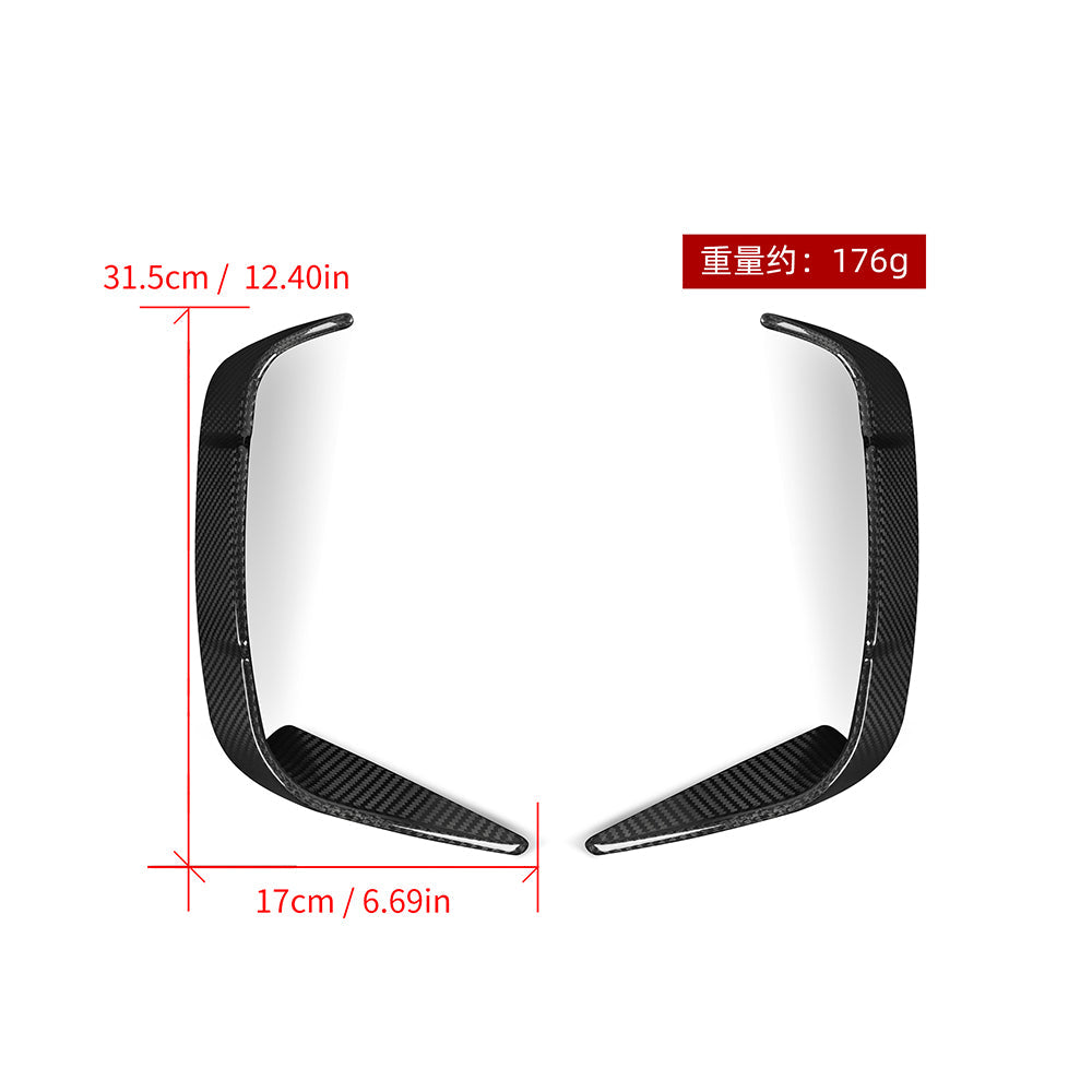 SOOQOO Carbon Vents voor BMW 4 Serie / 4 Serie Cabrio G22, G23 (achterbumper)