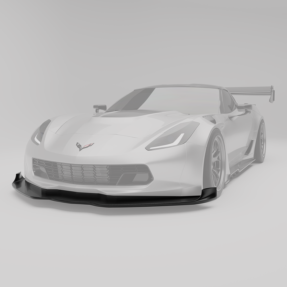 RevoZport Carbon Front Splitter voor Chevrolet Corvette C7