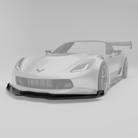RevoZport Carbon Front Splitter voor Chevrolet Corvette C7