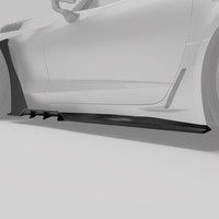 RevoZport Carbon Side Skirts voor Chevrolet Corvette C7
