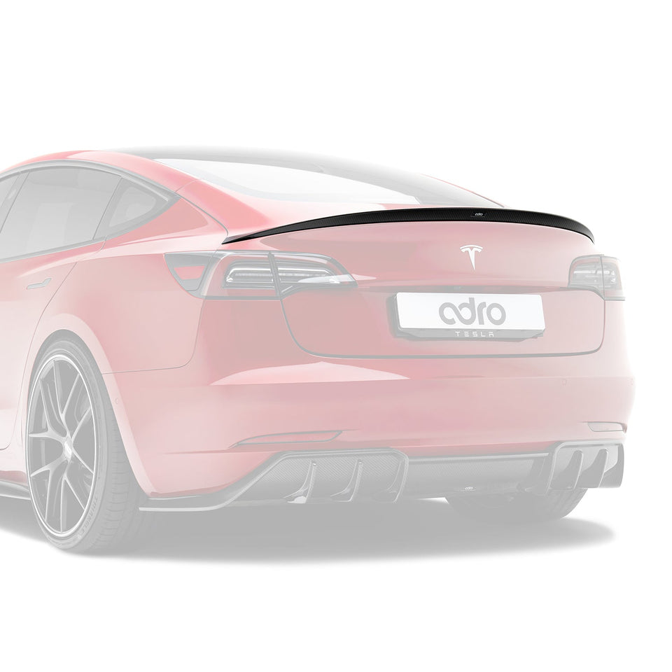 Adro Prepreg Carbon Spoiler voor Tesla Model 3 V1