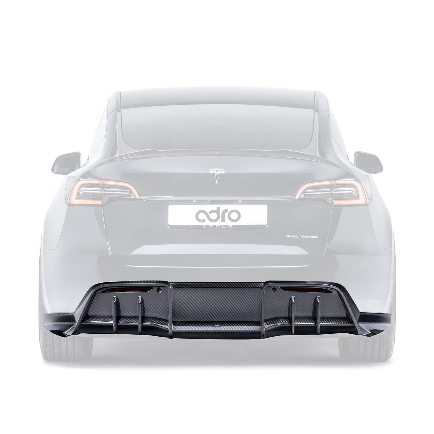 Adro Prepreg Carbon Diffuser voor Tesla Model Y V1