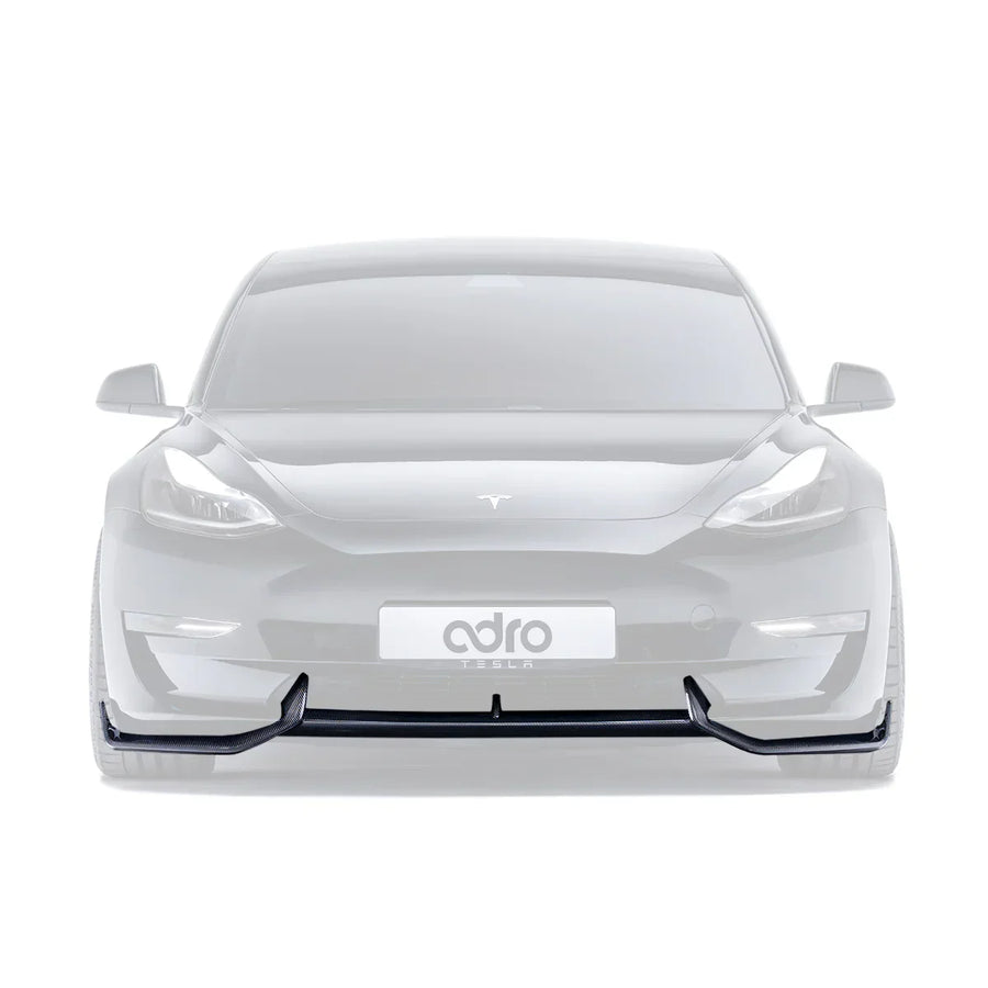 Adro Carbon Front Splitter voor Tesla Model 3
