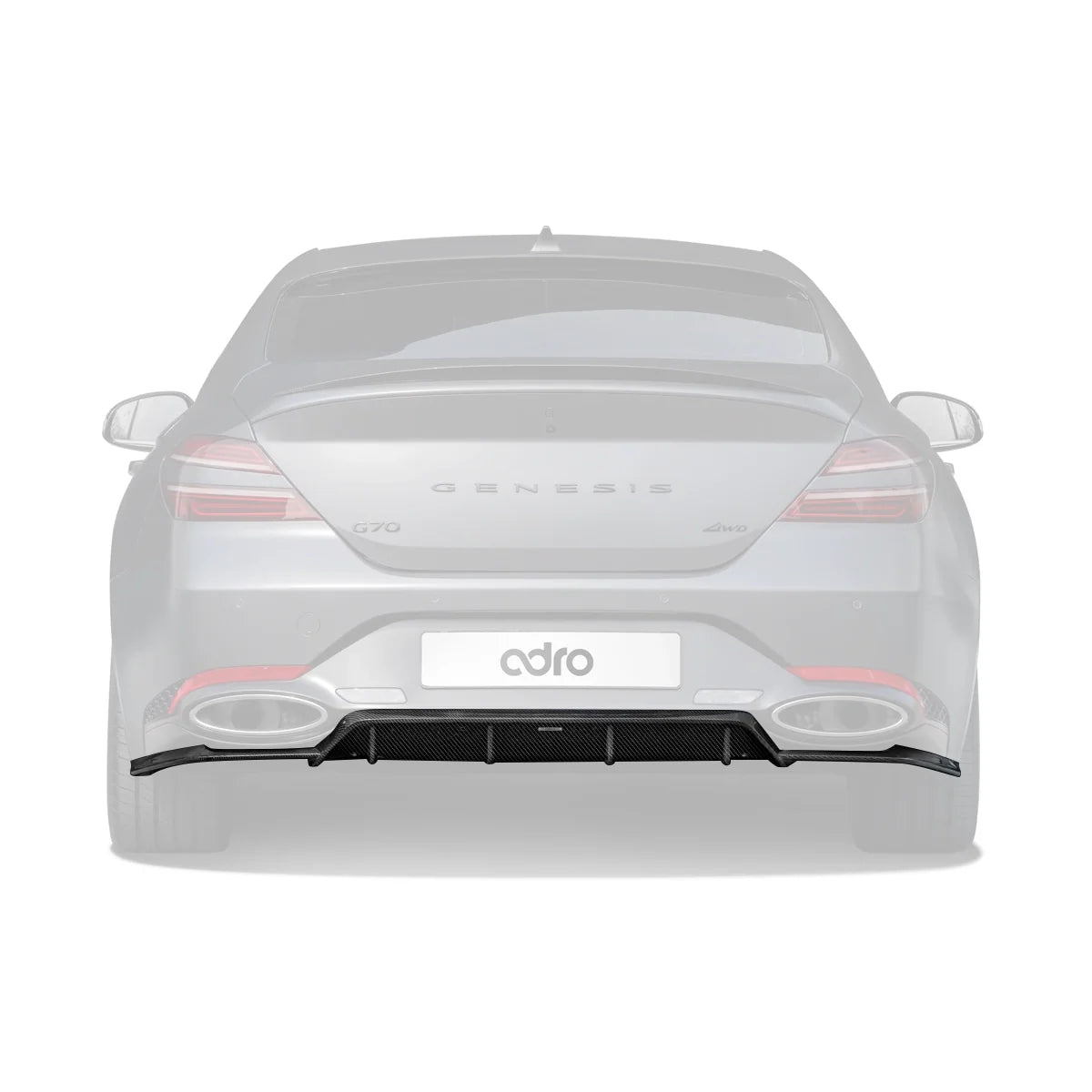 Adro Carbon Diffuser voor Genesis G70 FL