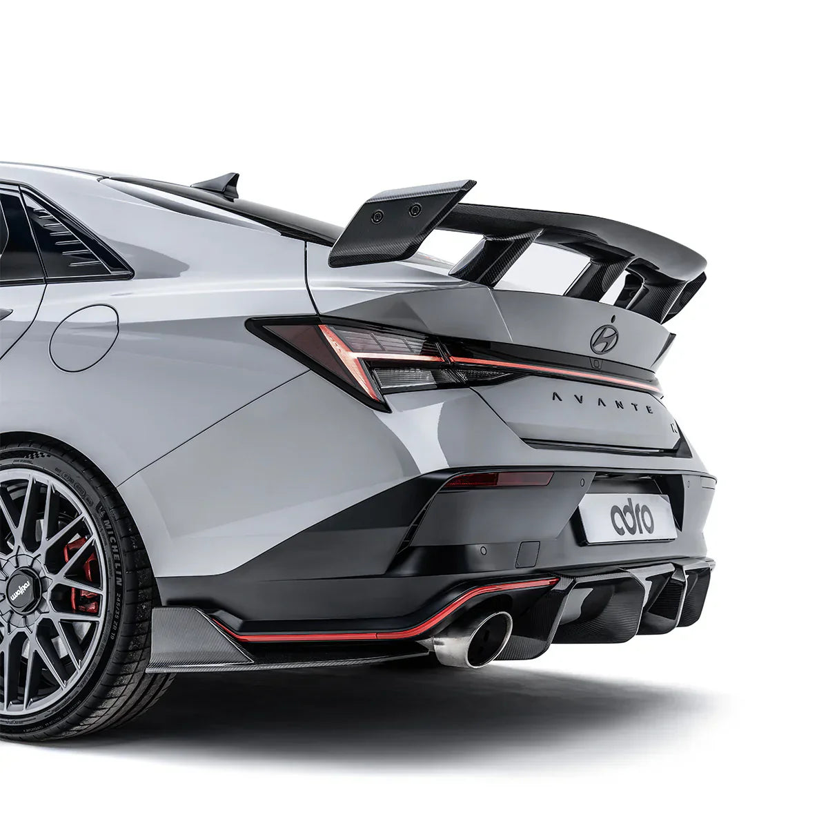 Adro Carbon Diffuser voor Hyundai Elantra N Pe