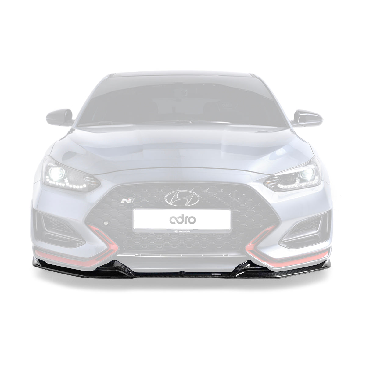 Adro Carbon Front Splitter voor Hyundai Veloster N V3