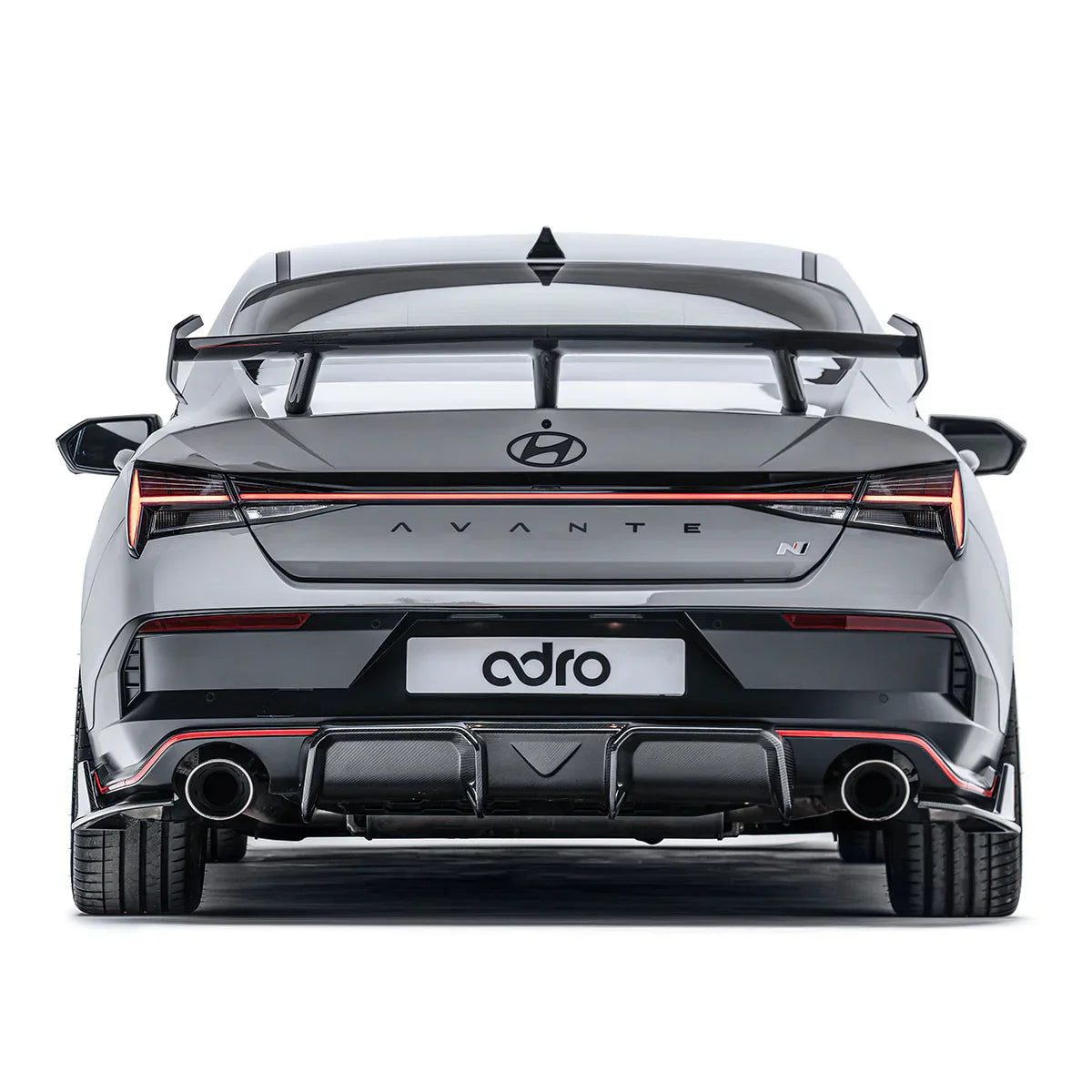 Adro Carbon Diffuser voor Hyundai Elantra N Pe