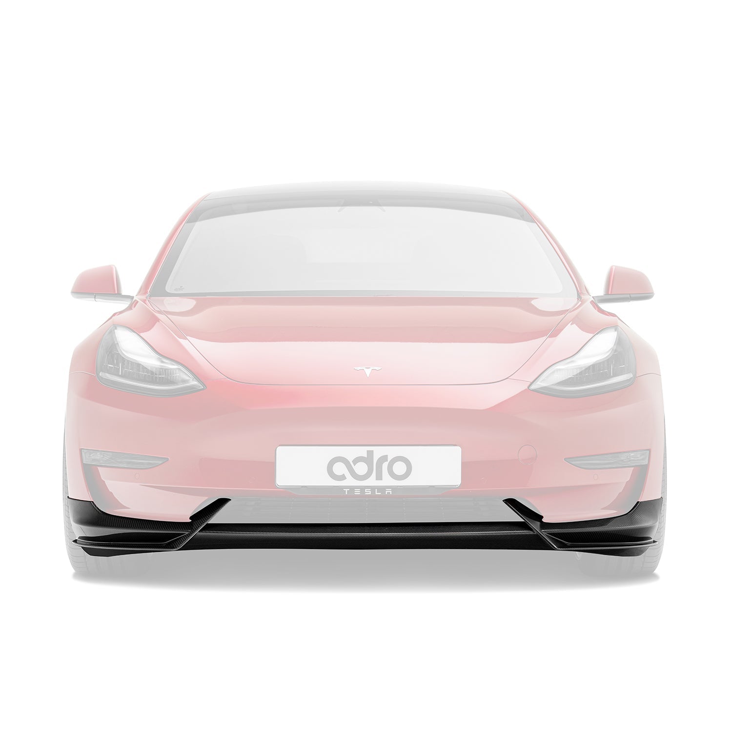 Adro Prepreg Carbon Front Splitter voor Tesla Model 3 V1
