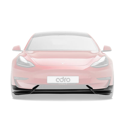 Adro Prepreg Carbon Front Splitter voor Tesla Model 3 V1