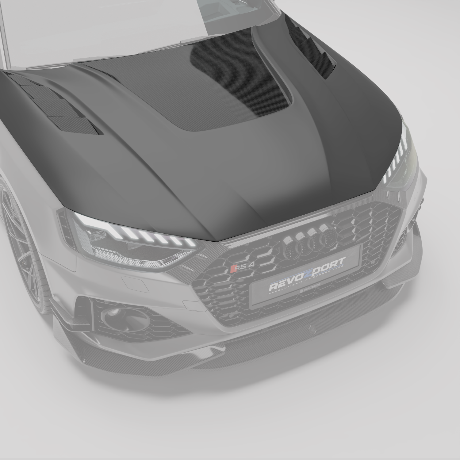 RevoZport Carbon Motorkap voor Audi RS4 B9.5