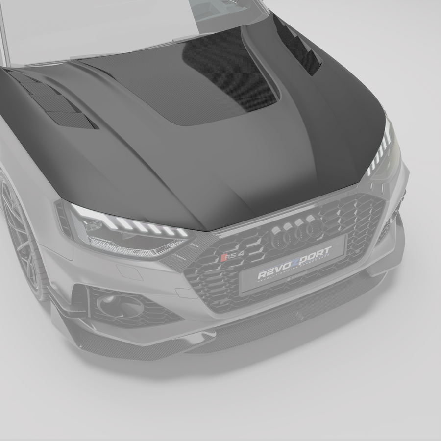 RevoZport Carbon Motorkap voor Audi RS4 B9.5