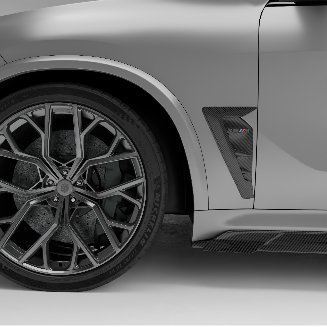 RevoZport Carbon Vents zijscherm voor BMW X5M F95