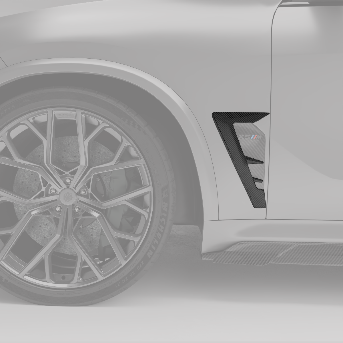 RevoZport Carbon Vents zijscherm voor BMW X5M F95