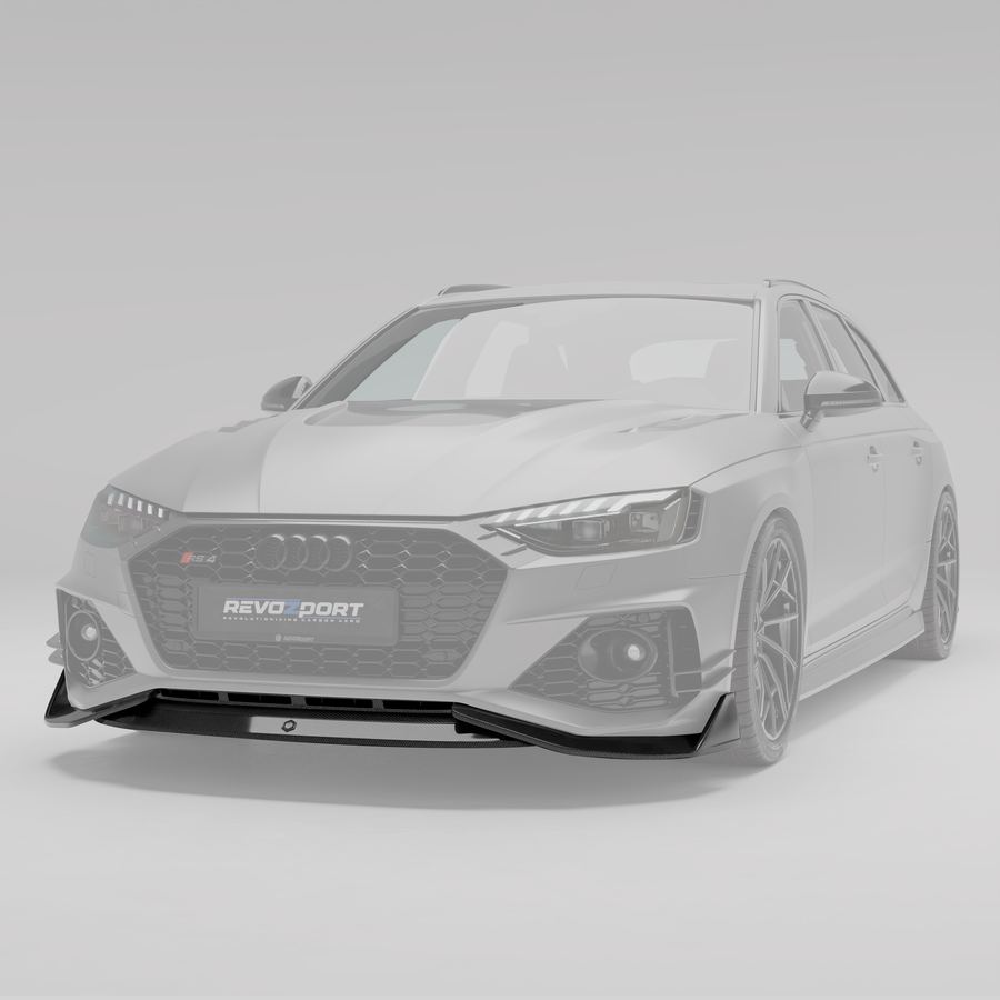 RevoZport Carbon Front Splitter voor Audi RS4 B9.5