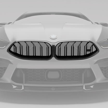 RevoZport Carbon Grille voorbumper voor BMW M8 F91-F92-F93