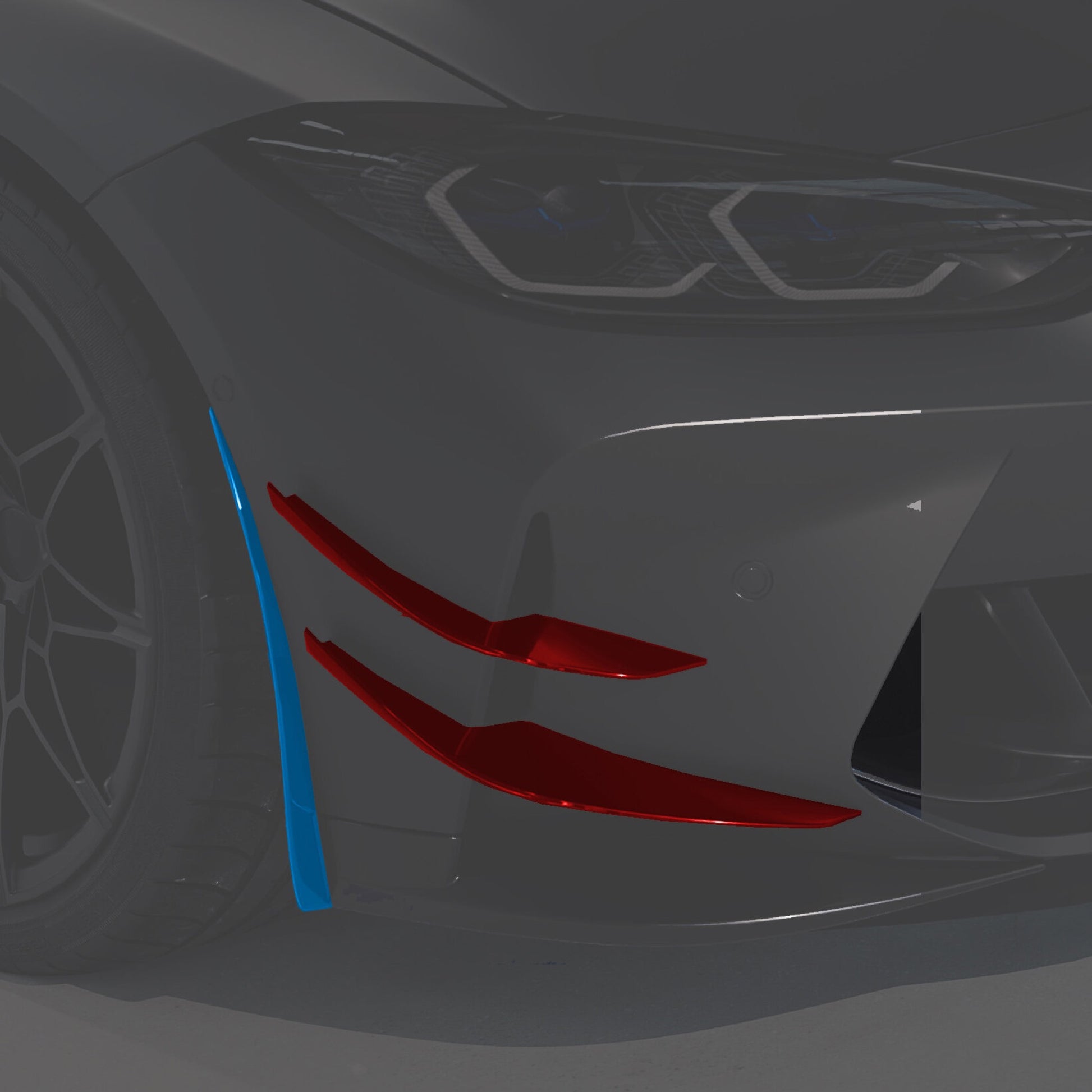 Alpha-N Carbon Canards Set voor BMW M3/M4 G8x
