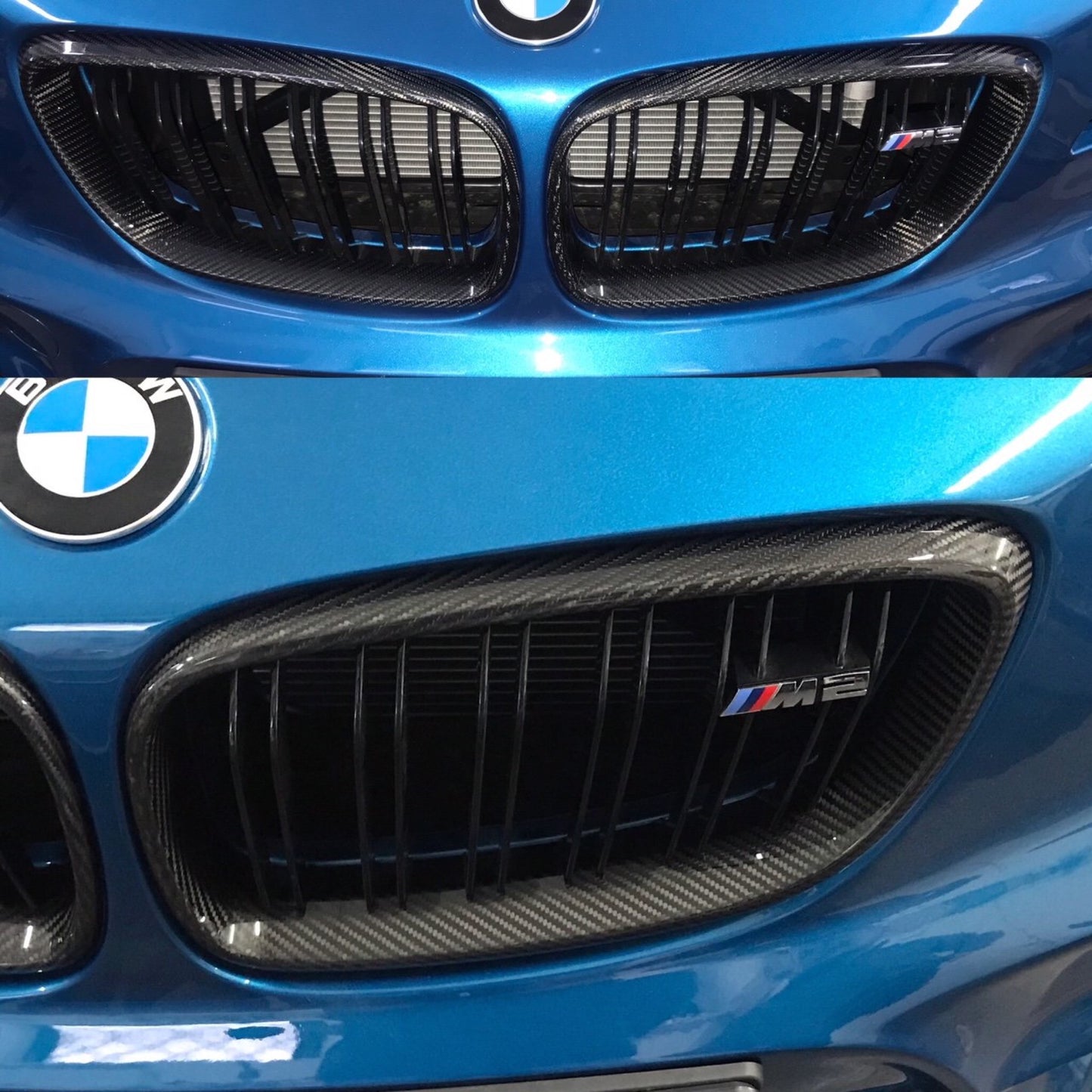Alpha-N Carbon Grille Coverset voor BMW M2 F87