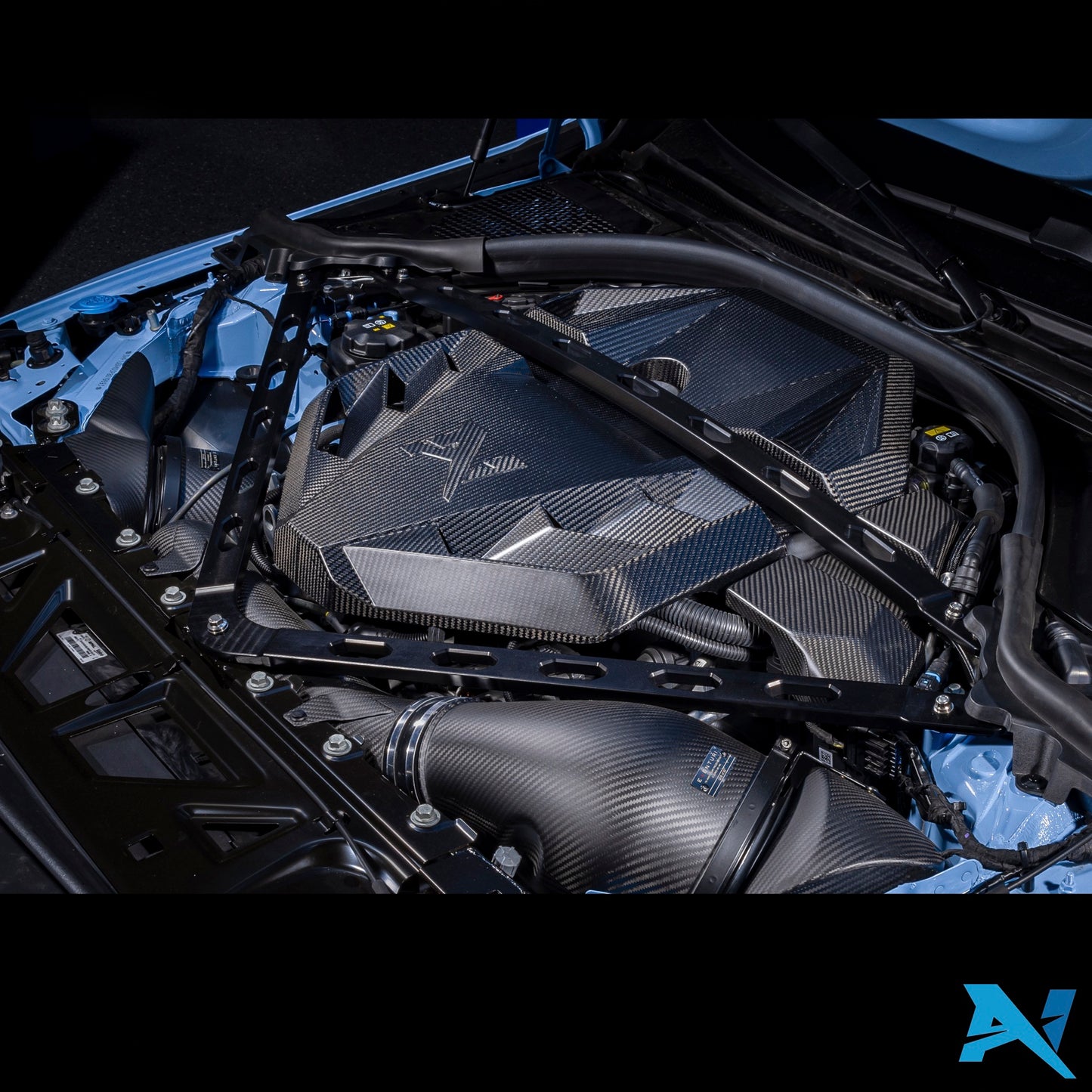 Alpha-N Carbon Motorafdekplaat voor BMW M2 G87, M3 G80/G81 & M4 G82/G83