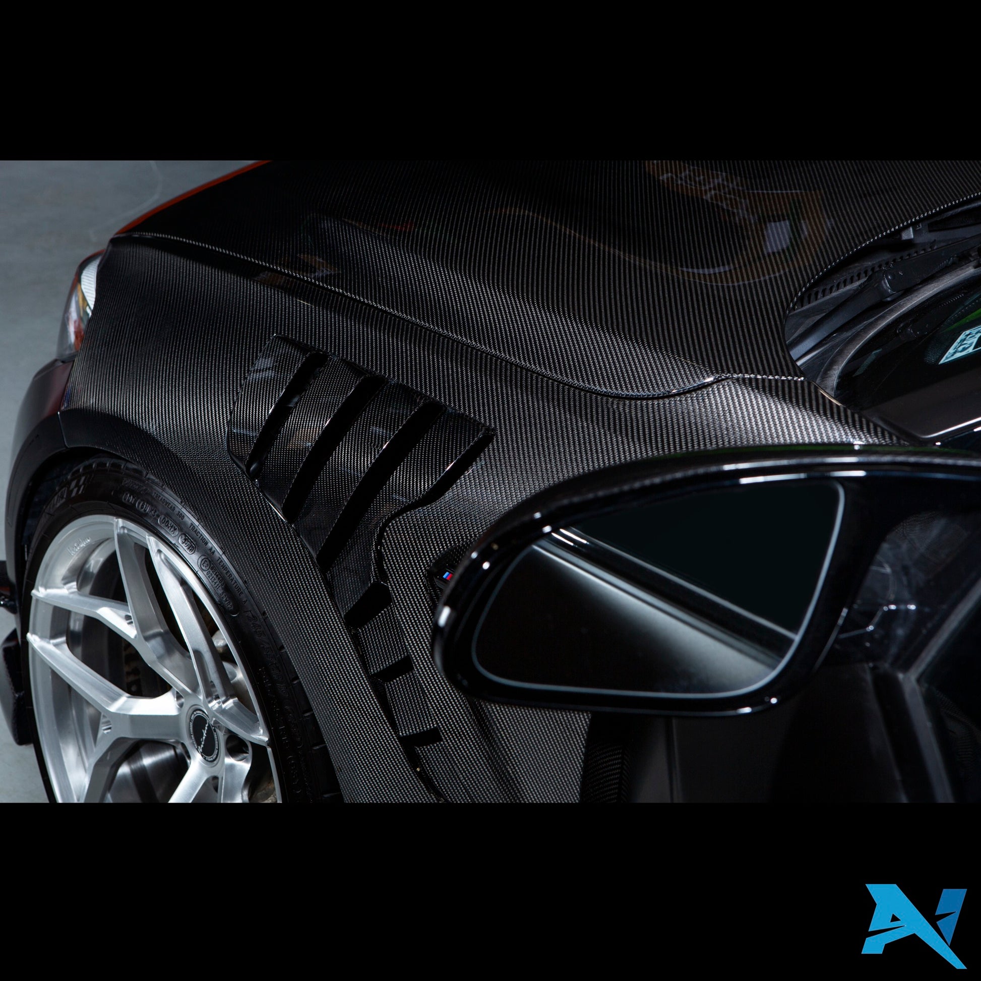 Alpha-N Carbon Spatborden met Ventilatie voor BMW M2 F87