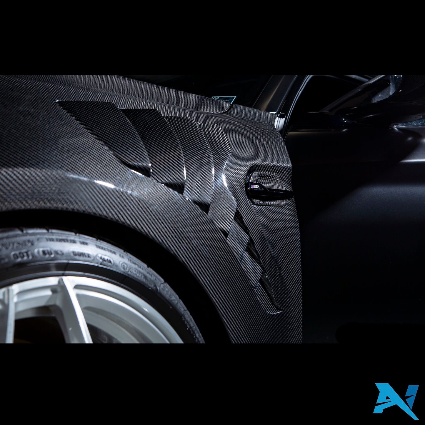 Alpha-N Carbon Spatborden met Ventilatie voor BMW M2 F87