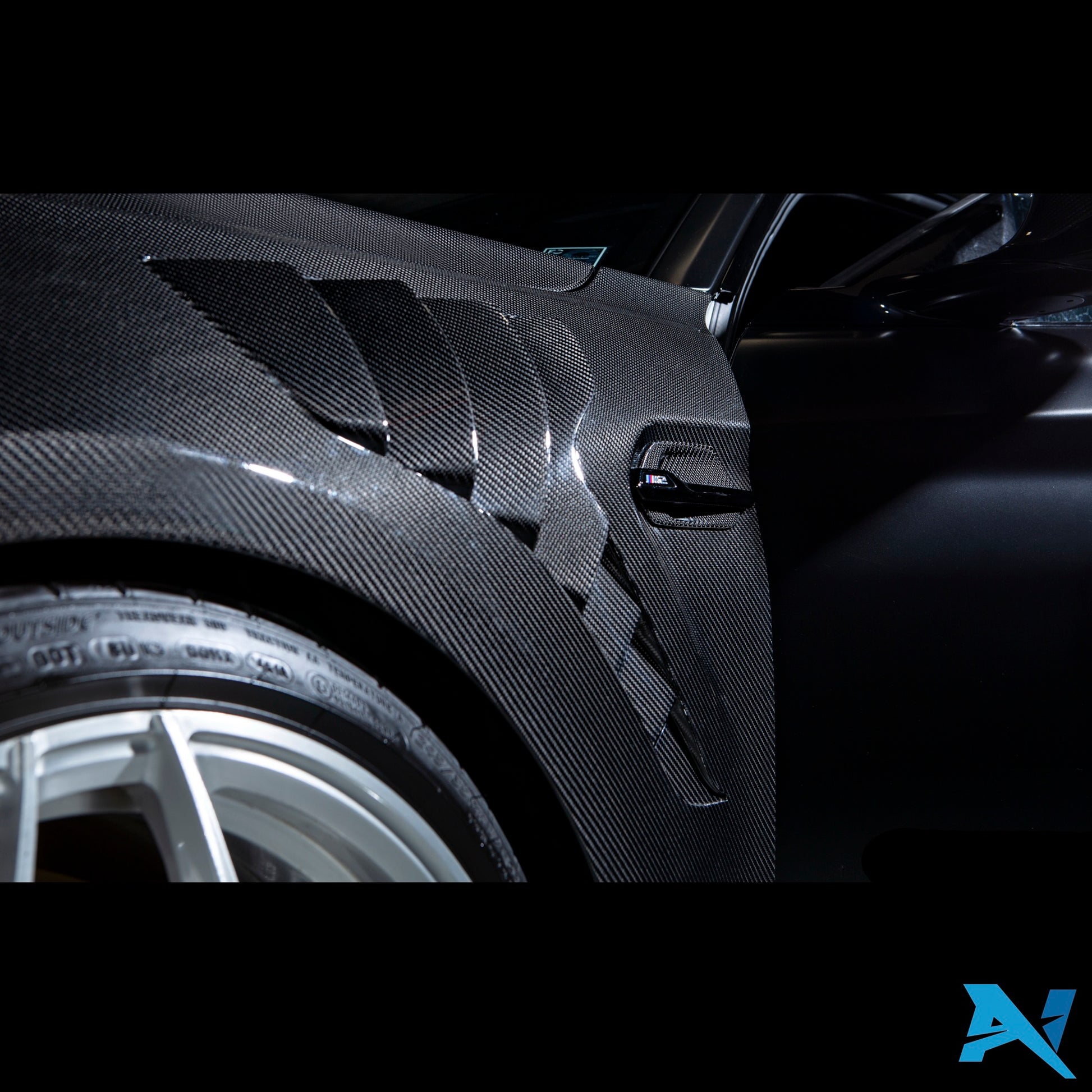 Alpha-N Carbon Spatborden met Ventilatie voor BMW M2 F87