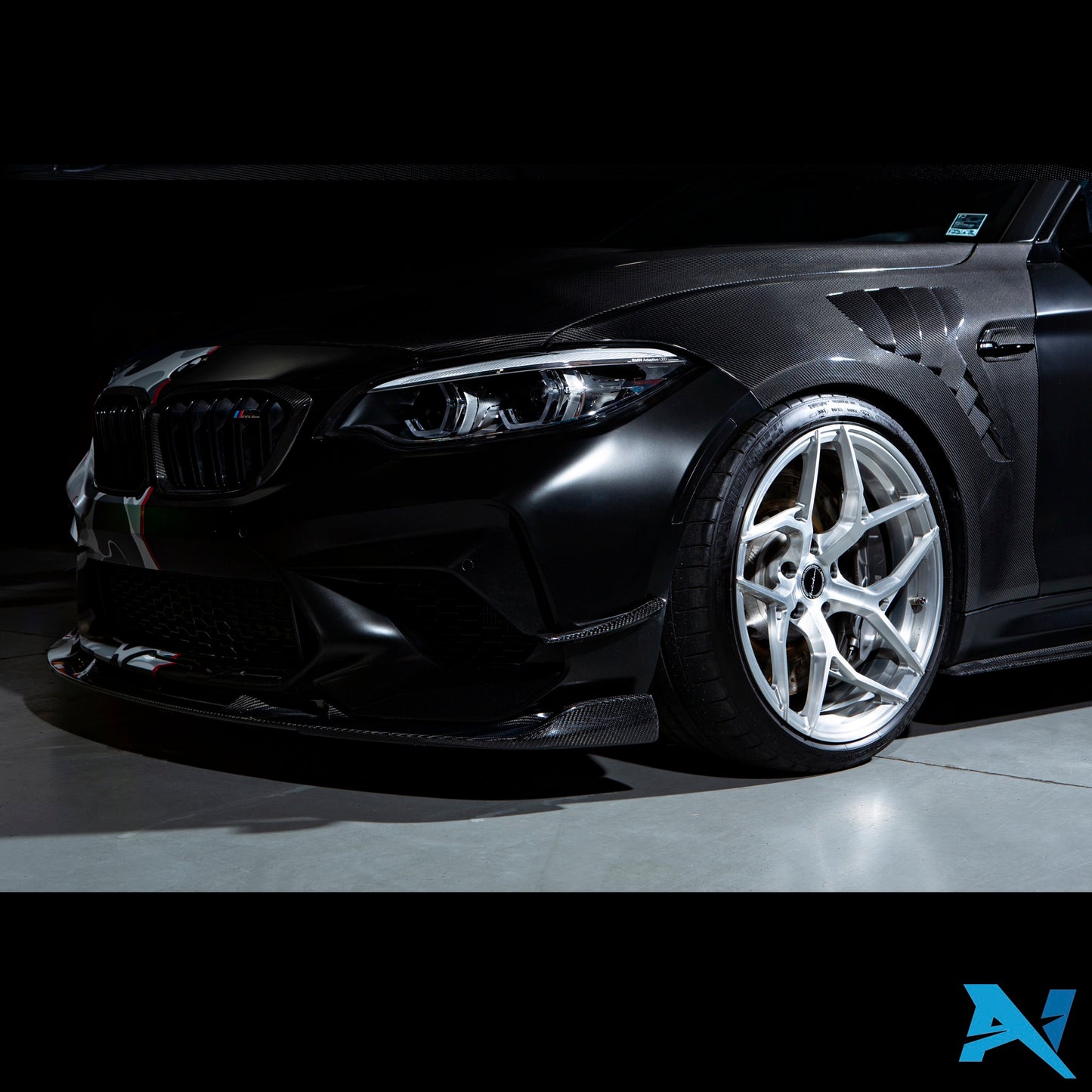 Alpha-N Carbon Spatborden met Ventilatie voor BMW M2 F87
