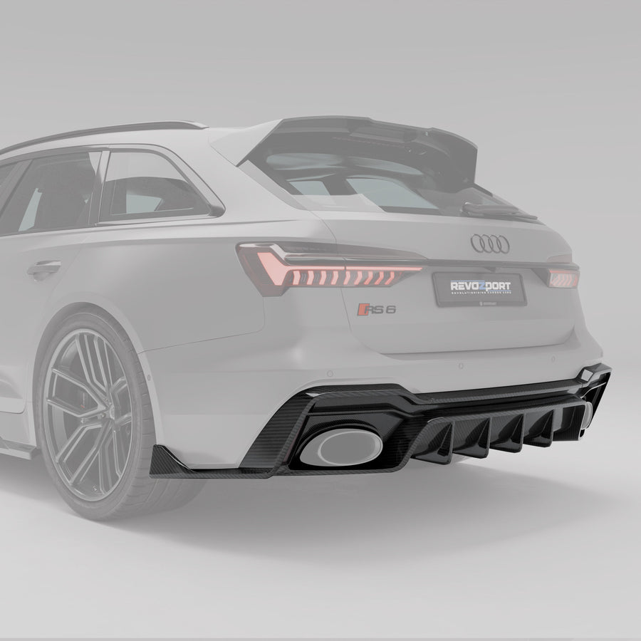 RevoZport Carbon Diffuser voor Audi RS6 C8
