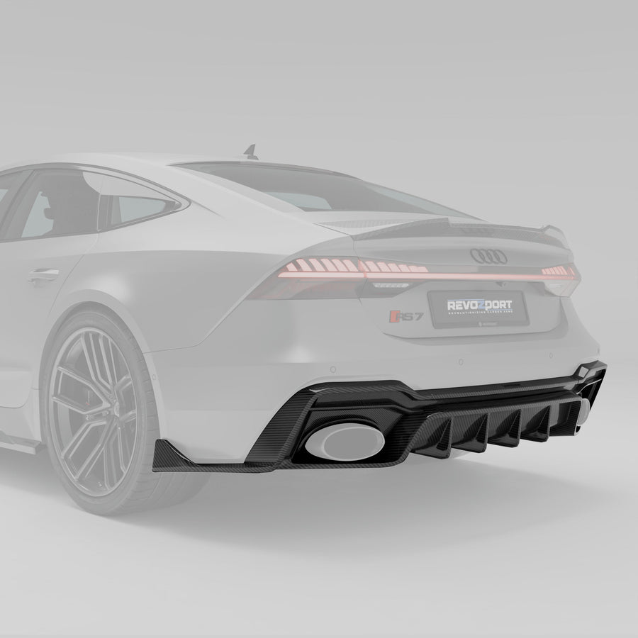 RevoZport Carbon Diffuser voor Audi RS7 C8