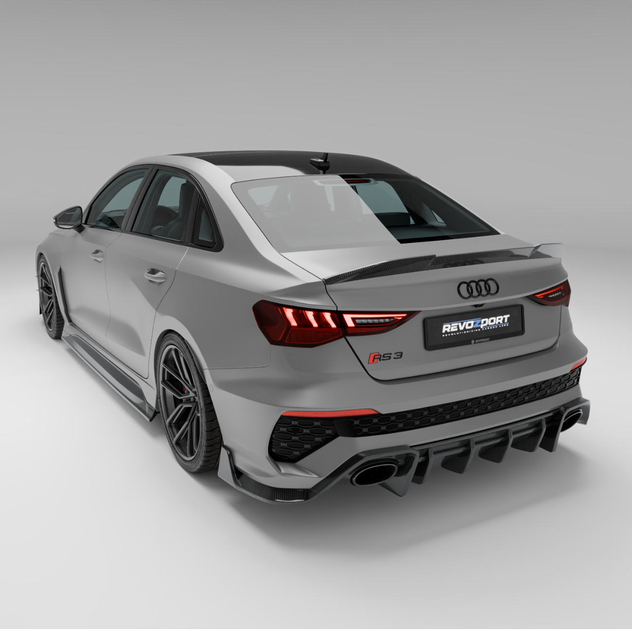 RevoZport Carbon Spoiler Sedan voor Audi RS3 8Y