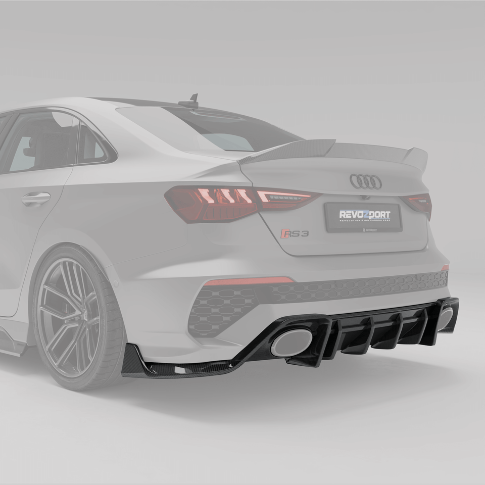 RevoZport Carbon Diffuser Sedan voor Audi RS3 8Y