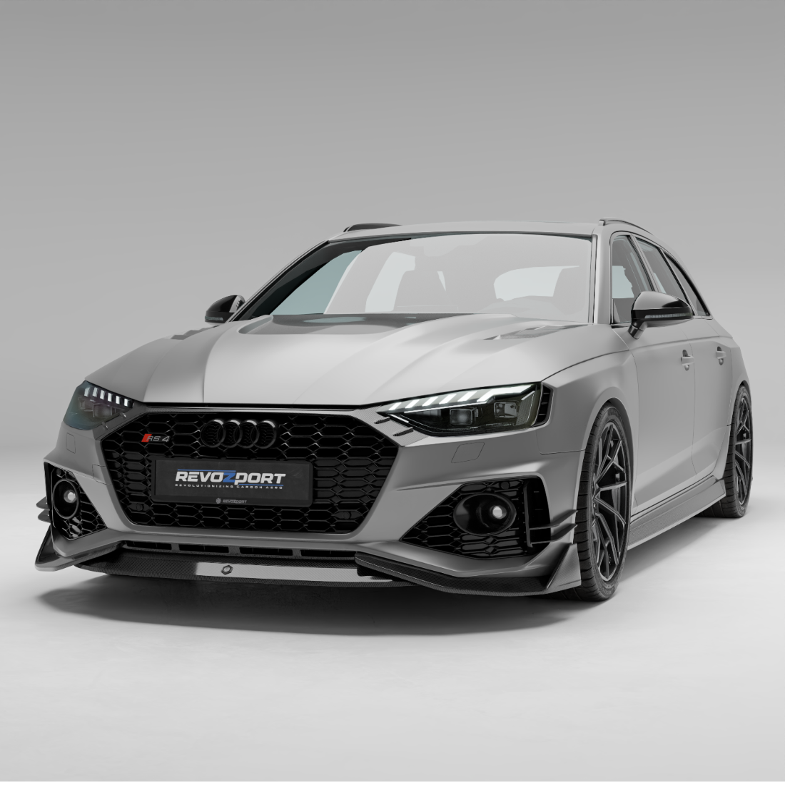 RevoZport Carbon Front Splitter voor Audi RS4 B9.5