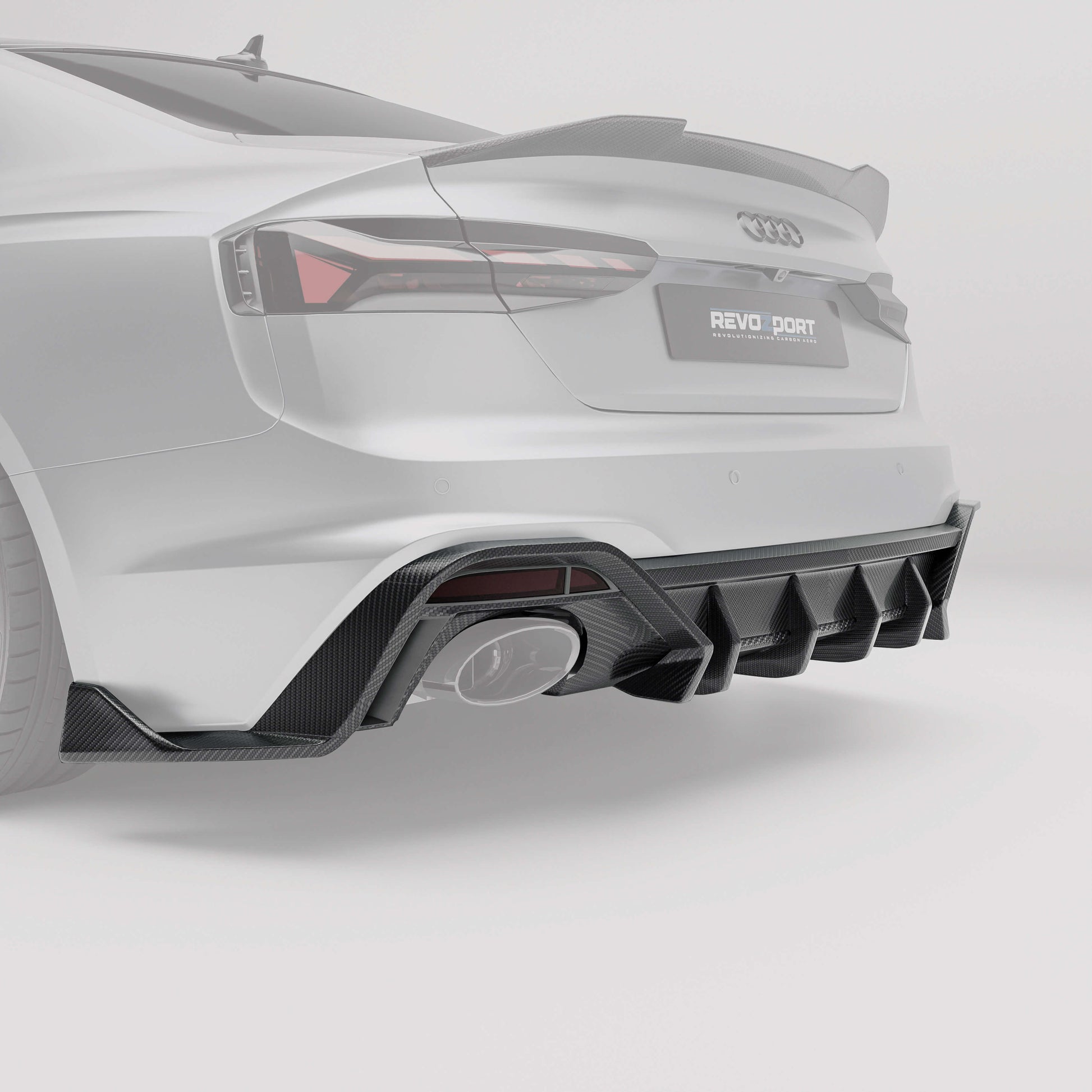 RevoZport Carbon Diffuser voor Audi RS5 F5
