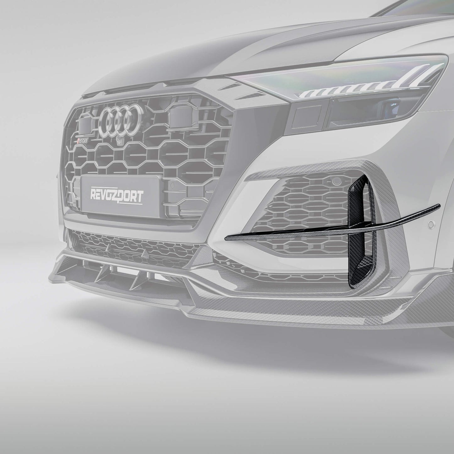 RevoZport Carbon Canards voorbumper voor Audi RSQ8