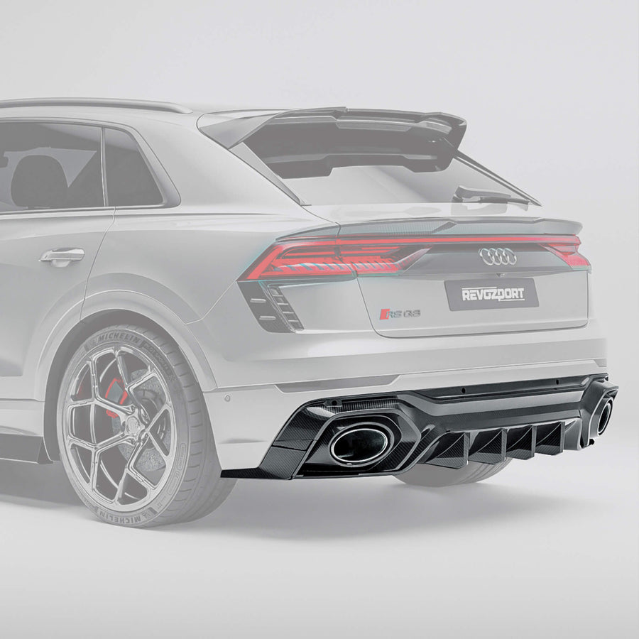 RevoZport Carbon Diffuser voor Audi RSQ8