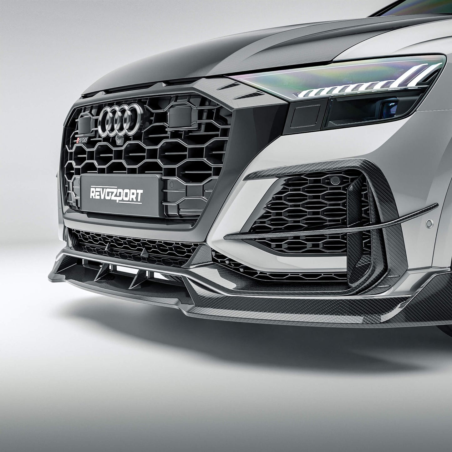 RevoZport Carbon Canards voorbumper voor Audi RSQ8