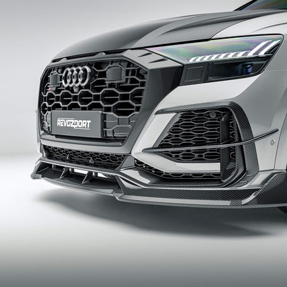RevoZport Carbon Canards voorbumper voor Audi RSQ8