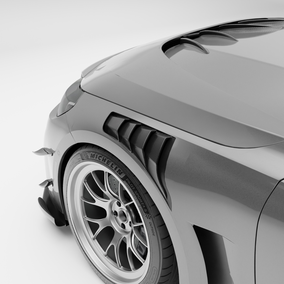RevoZport Carbon Spatborden voorbumper voor BMW M2 G87
