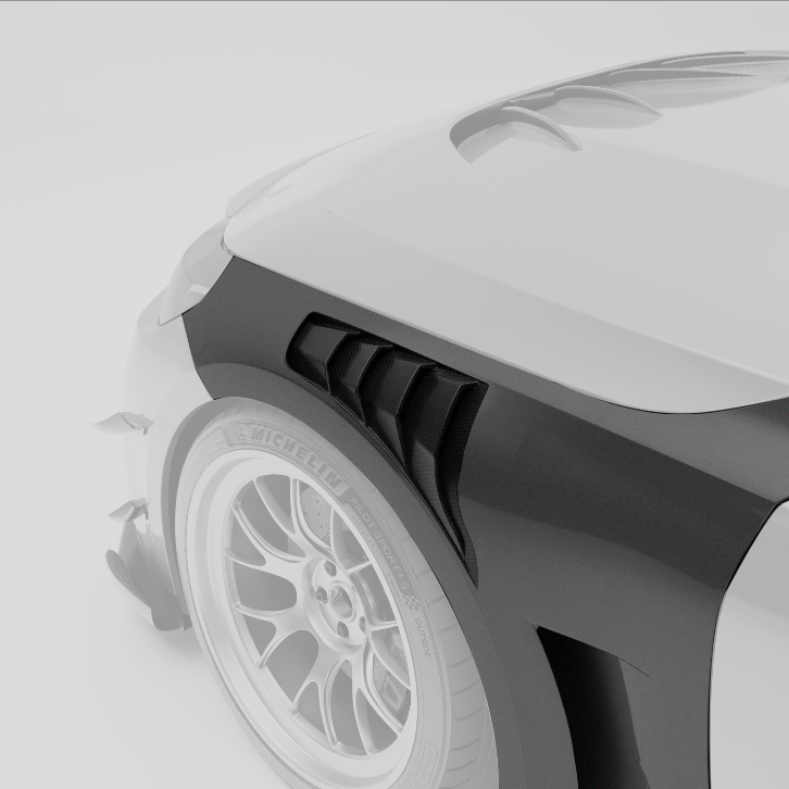 RevoZport Carbon Spatborden voorbumper voor BMW M2 G87