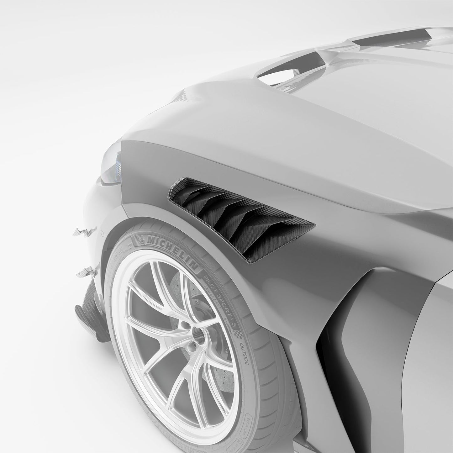 RevoZport Carbon Spatborden voor BMW M3 G80