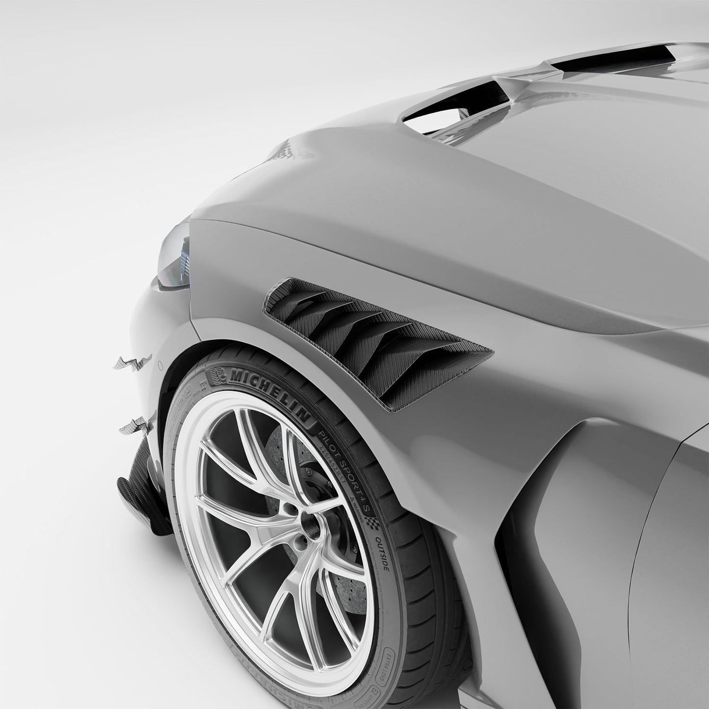 RevoZport Carbon Spatborden voor BMW M3 G80