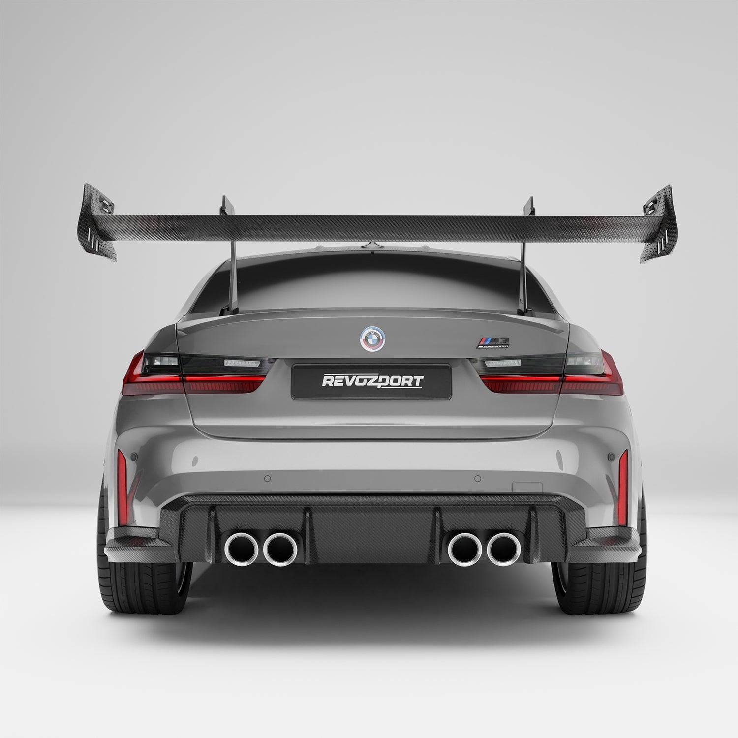 RevoZport Carbon Spoiler achterbumper voor BMW M3 G80