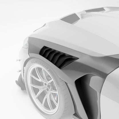 RevoZport Carbon Spatborden voorbumper voor BMW M4 G82