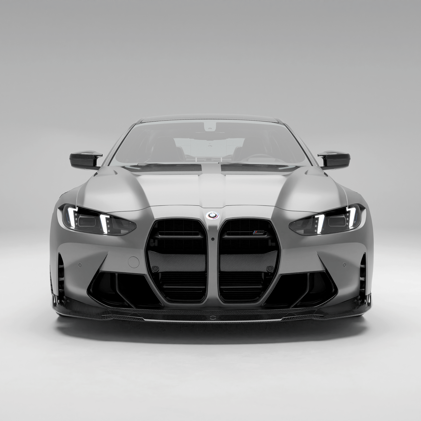RevoZport Carbon Grille voorbumper sierlijst voor BMW M3 / M4 G80, G81, G82