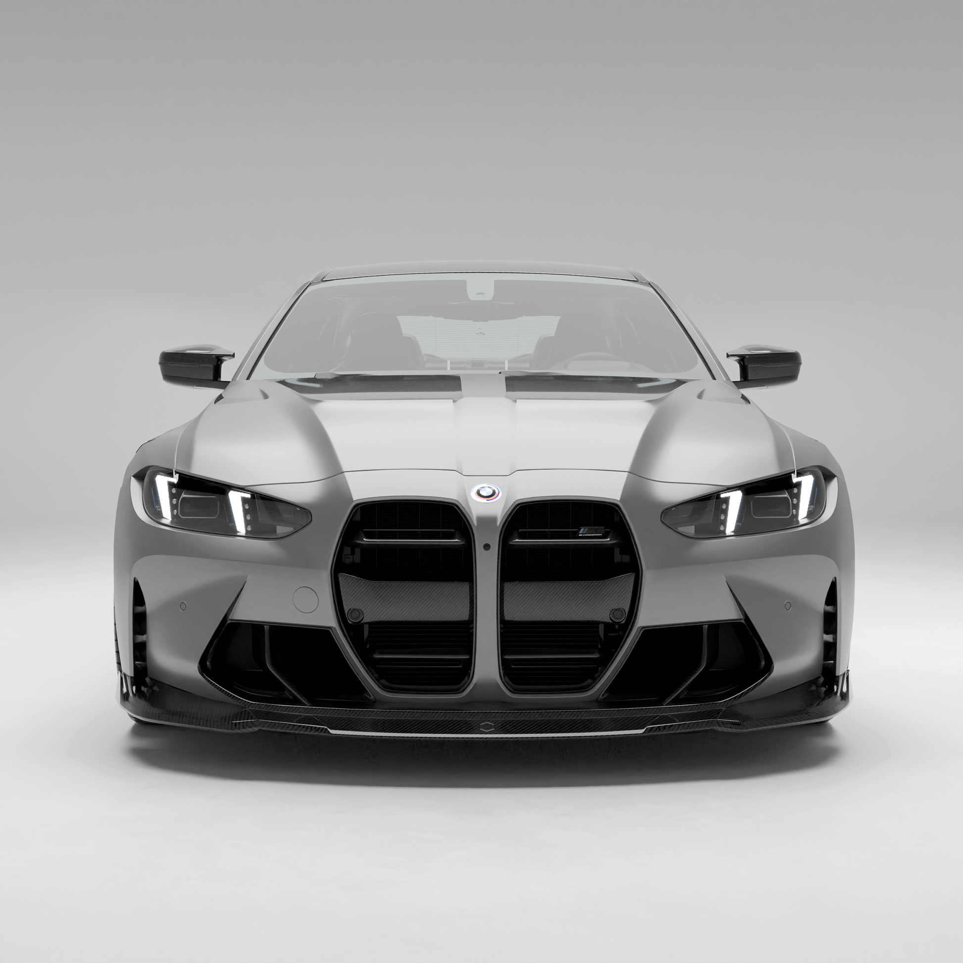 RevoZport Carbon Grille voorbumper sierlijst voor BMW M3 / M4 G80, G81, G82