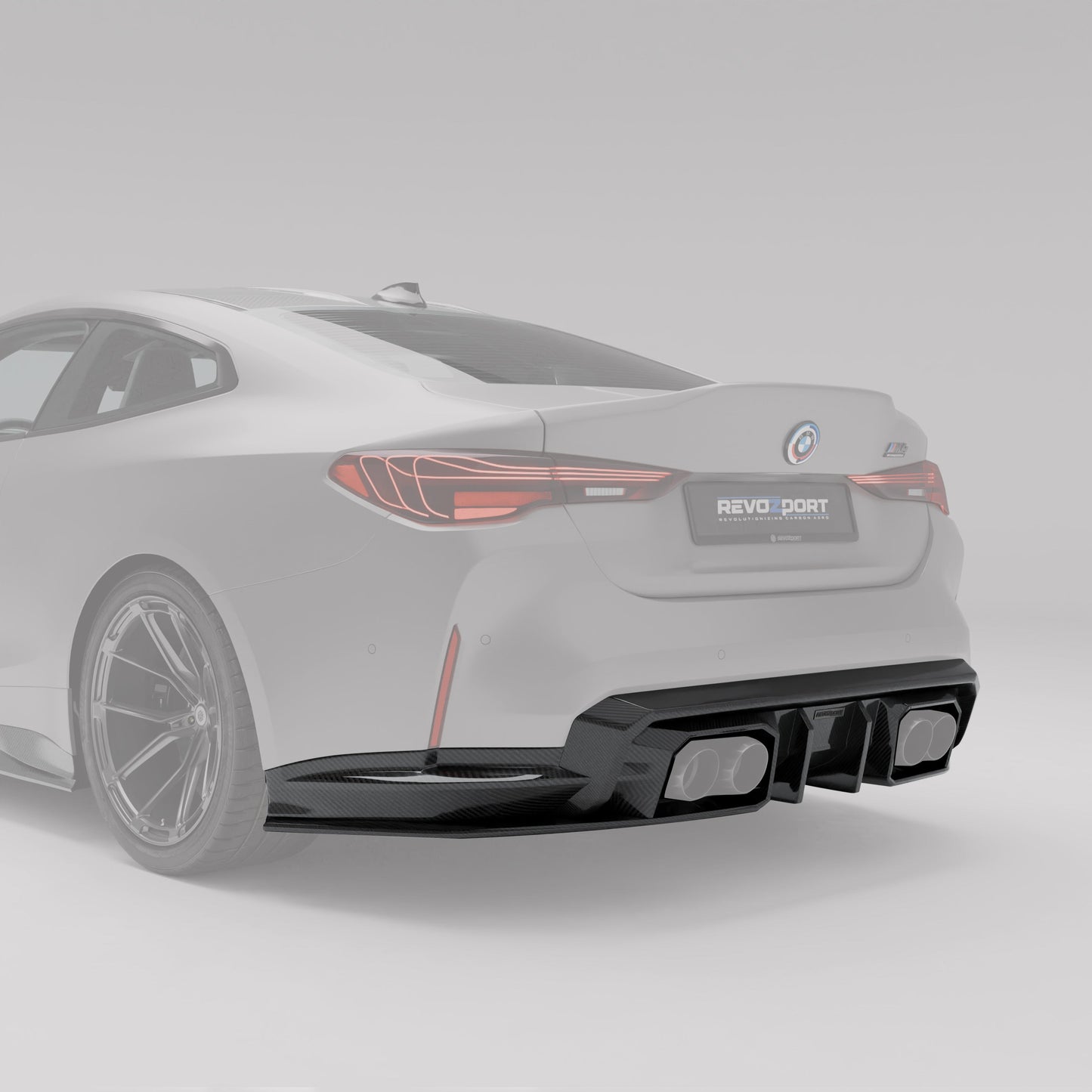 RevoZport Carbon Diffuser achterbumper voor BMW M4 G82