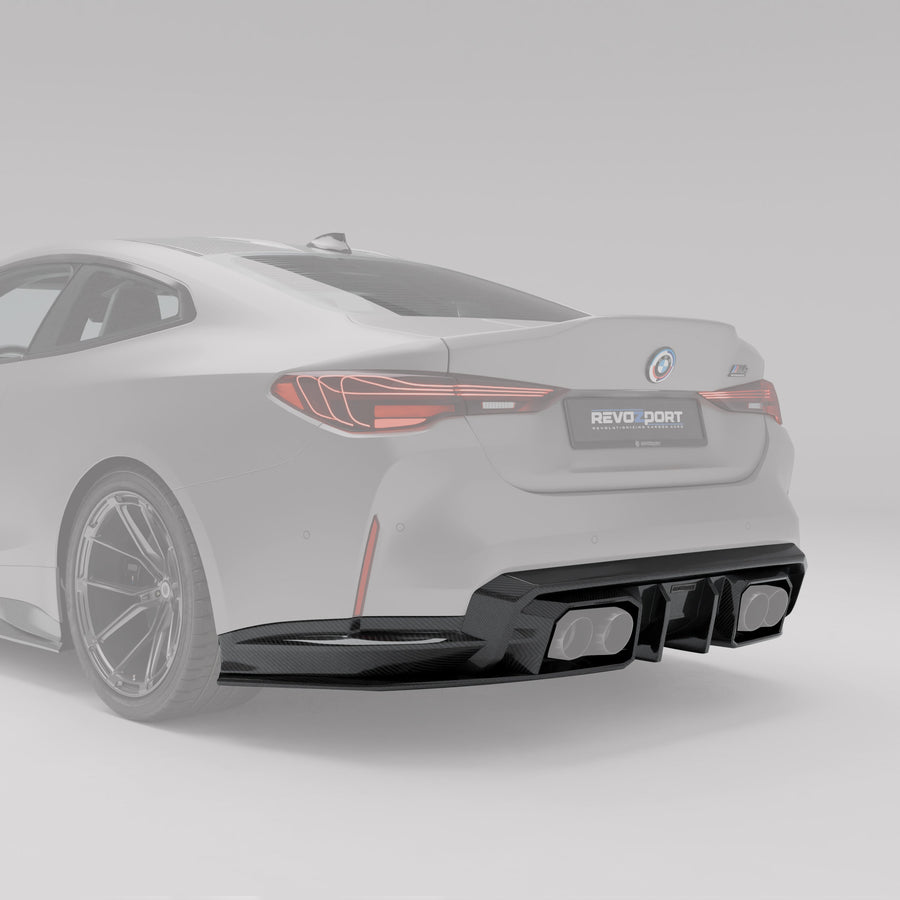 RevoZport Carbon Diffuser achterbumper voor BMW M4 G82