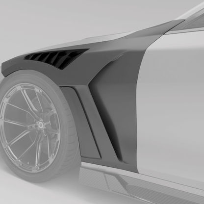 RevoZport Carbon Spatborden zijscherm voor BMW M4 G82